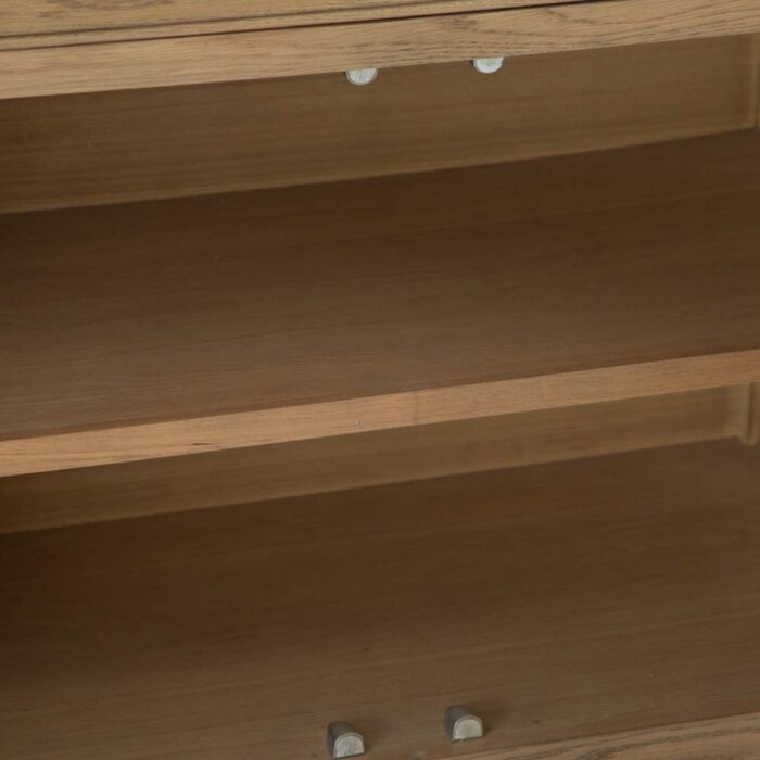 The Furniture Outlet Wessex Smoked Oak Extra Large 4 Door Sideboard - Image 4