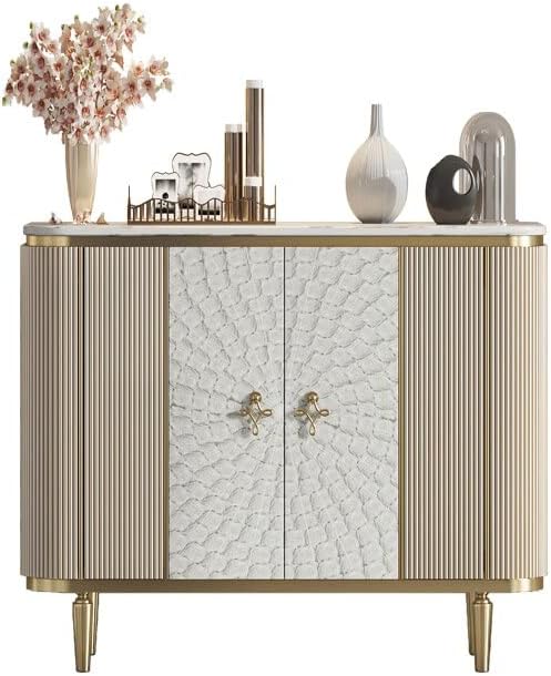 AKNHD Living Room Tables Light Luxury Porch Cabinet Modern Simple Corridor Hall Shell Decoration Cabinet Living Room Marble Dining Side Cabinet