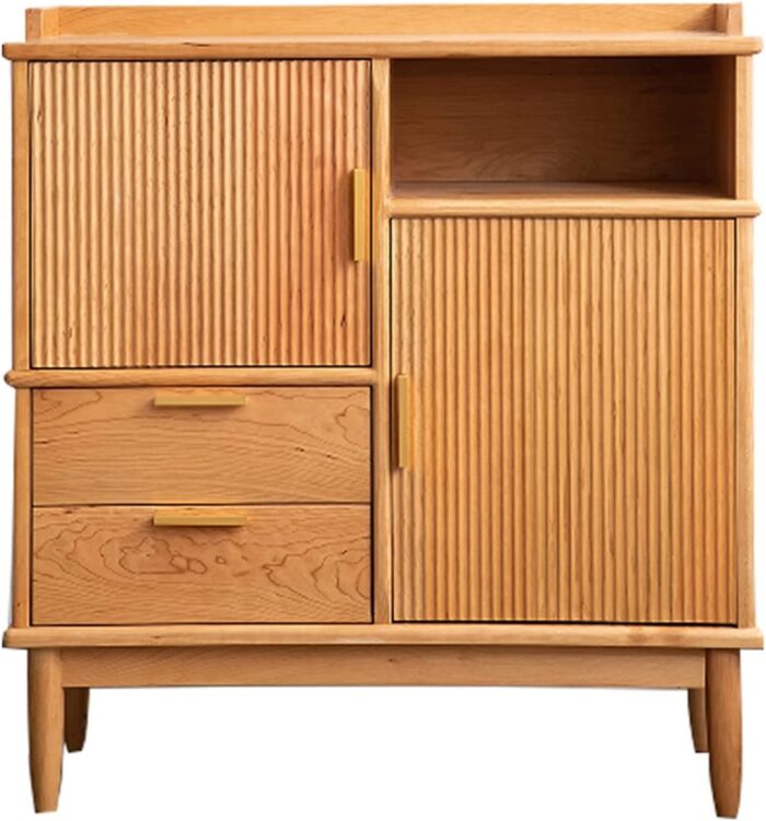 TOMYEUS Sideboard Living Room Sideboard Cupboard Wine Cabinet Kitchen Storage Cabinet Dining Room Storage Cabinet Simple Tea Cabinet Entrance Cabinet Buffet Cabinet (Size : 95 * 40 * 99cm)