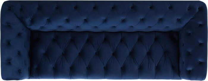 Jennifer Taylor Home Dalton Sofas, Navy Blue Velvet - Image 4