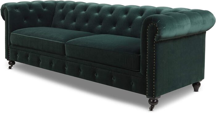 Jennifer Taylor Home Spencer Sofas, Forest Green - Image 5