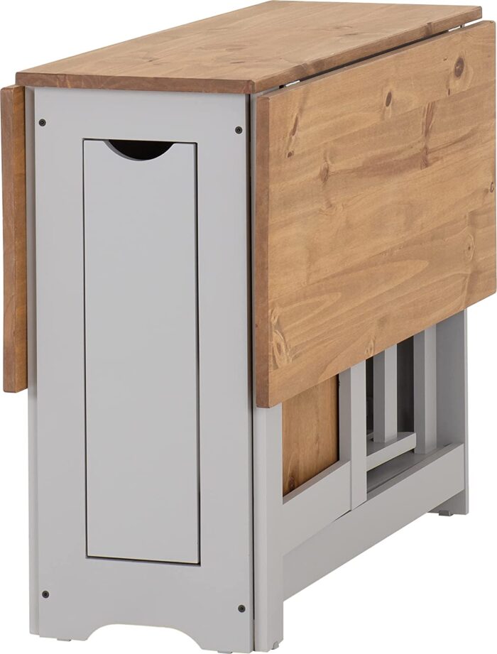 Seconique Santos Butterfly Folding Dining Set, Grey, Grey & Pine - Image 7