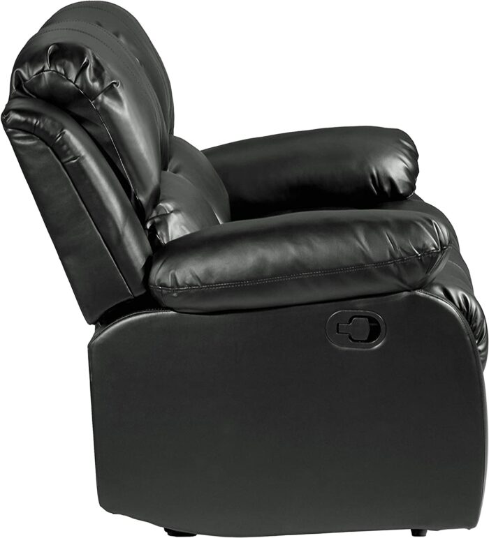 Lexicon Baluze Double Reclining Loveseat, Black - Image 3
