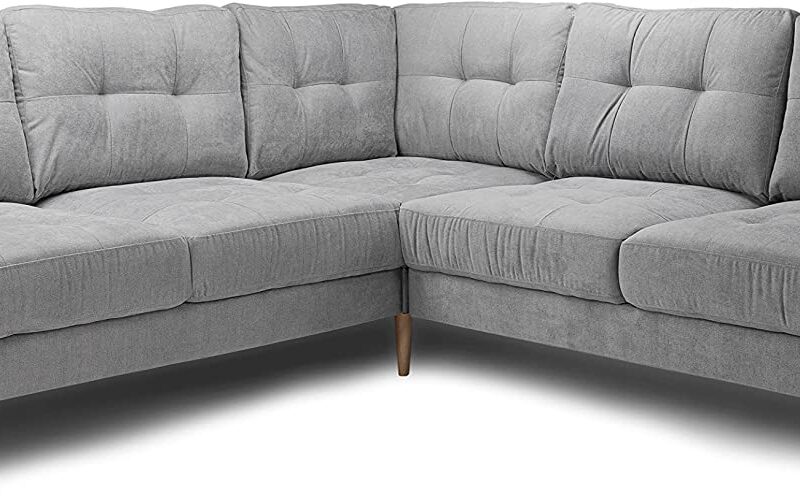 Honeypot – Sofa – Aurora – Grey Fabric – Corner – 3 Seater – 2 Seater (2C2 Corner)