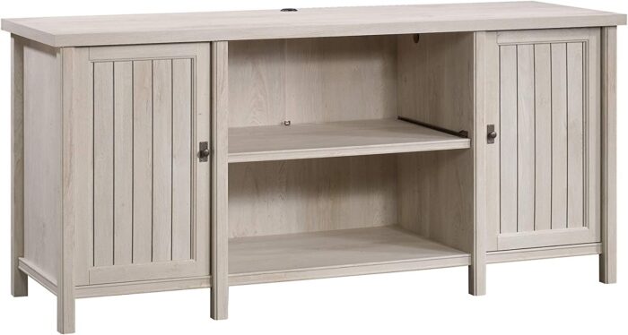 Sauder Costa Credenza, Chalked Chestnut finish