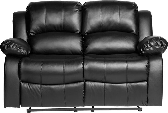Lexicon Baluze Double Reclining Loveseat, Black - Image 2