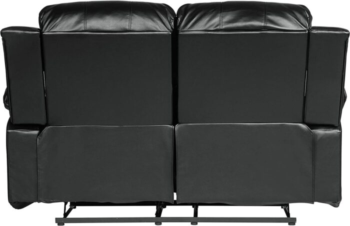 Lexicon Baluze Double Reclining Loveseat, Black - Image 4