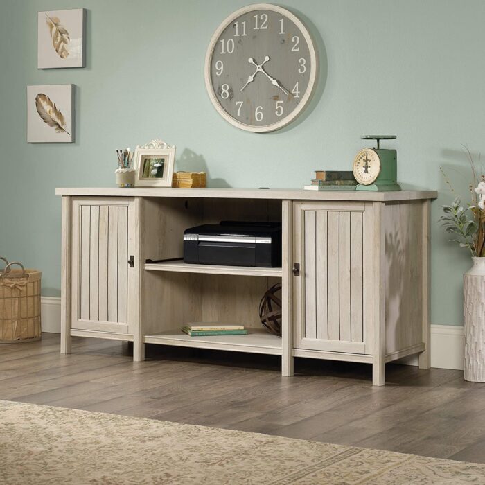 Sauder Costa Credenza, Chalked Chestnut finish - Image 2