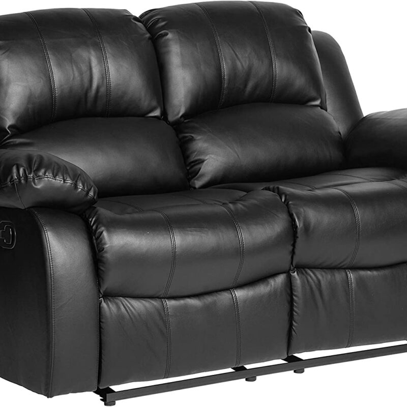 Lexicon Baluze Double Reclining Loveseat, Black