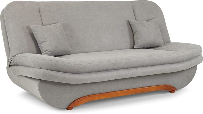 Honeypot – Sofa – Weronika – Large Storage Sofa Bed for Living Room- 3 Seater – Grey Fabric (3 Seater)