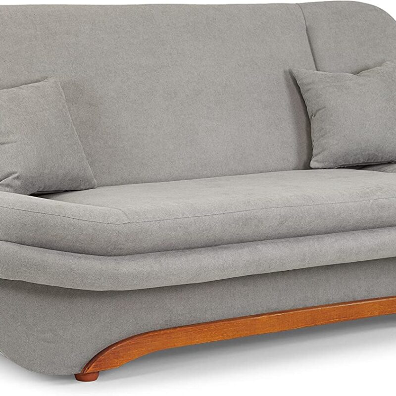 Honeypot – Sofa – Weronika – Large Storage Sofa Bed for Living Room- 3 Seater – Grey Fabric (3 Seater)