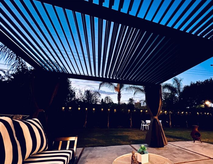 PURPLE LEAF Outdoor Louvered Pergola 10' × 13' Adjustable Metal Roof Hardtop Gazebo - Image 7