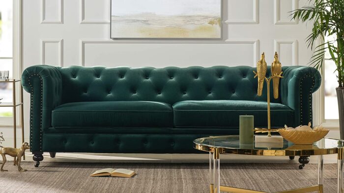 Jennifer Taylor Home Spencer Sofas, Forest Green
