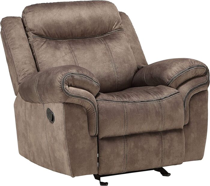Acme Furniture Zubaida Sofa (Glider & Motion) – – 2-Tone Chocolate Velvet & Zubaida Glider Recliner – – 2-Tone Chocolate Velvet. - Image 5