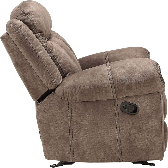 Acme Furniture Zubaida Sofa (Glider & Motion) – – 2-Tone Chocolate Velvet & Zubaida Loveseat w/Console (Glider & Motion) – – 2-Tone Chocolate Velvet. - Image 4